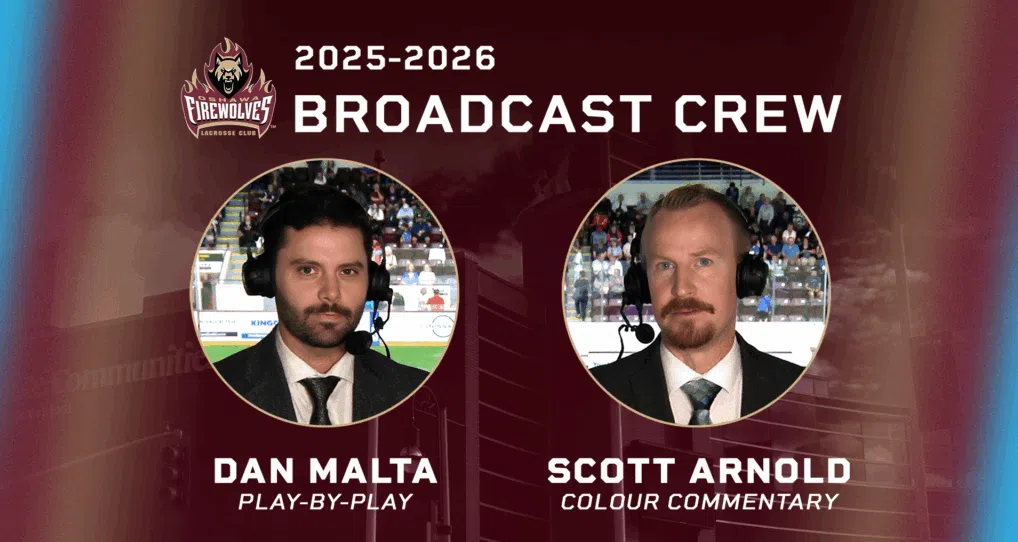 Peterborough’s Scott Arnold, Dan Malta unveiled as faces of Oshawa FireWolves broadcast team ahead of inaugural NLL season