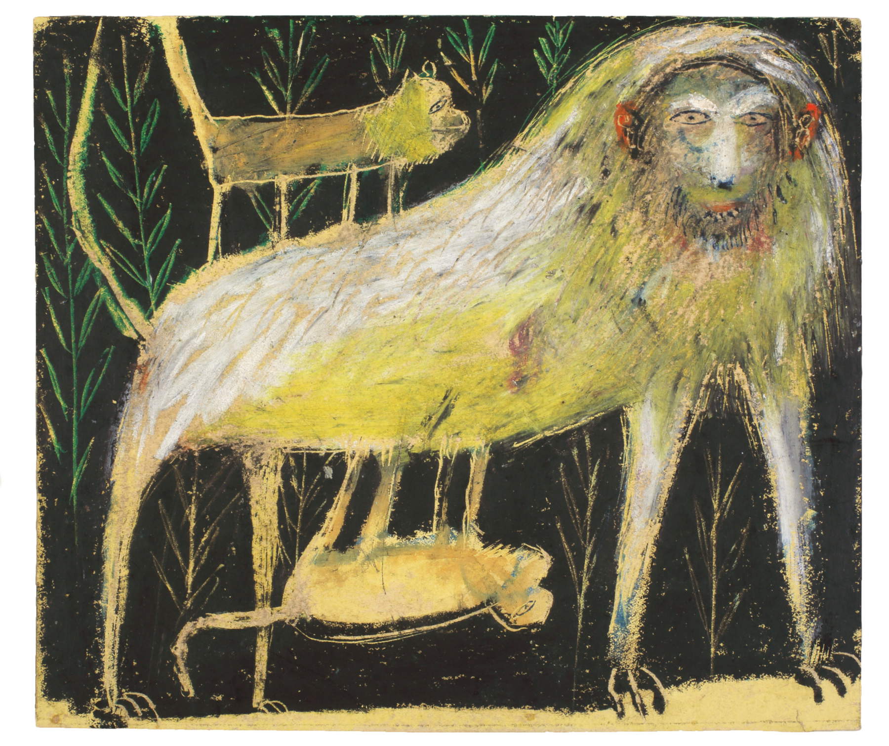 Slavko Kopač, Motherhood (1949; pastel on paper, 22.5 x 26.5 cm)
