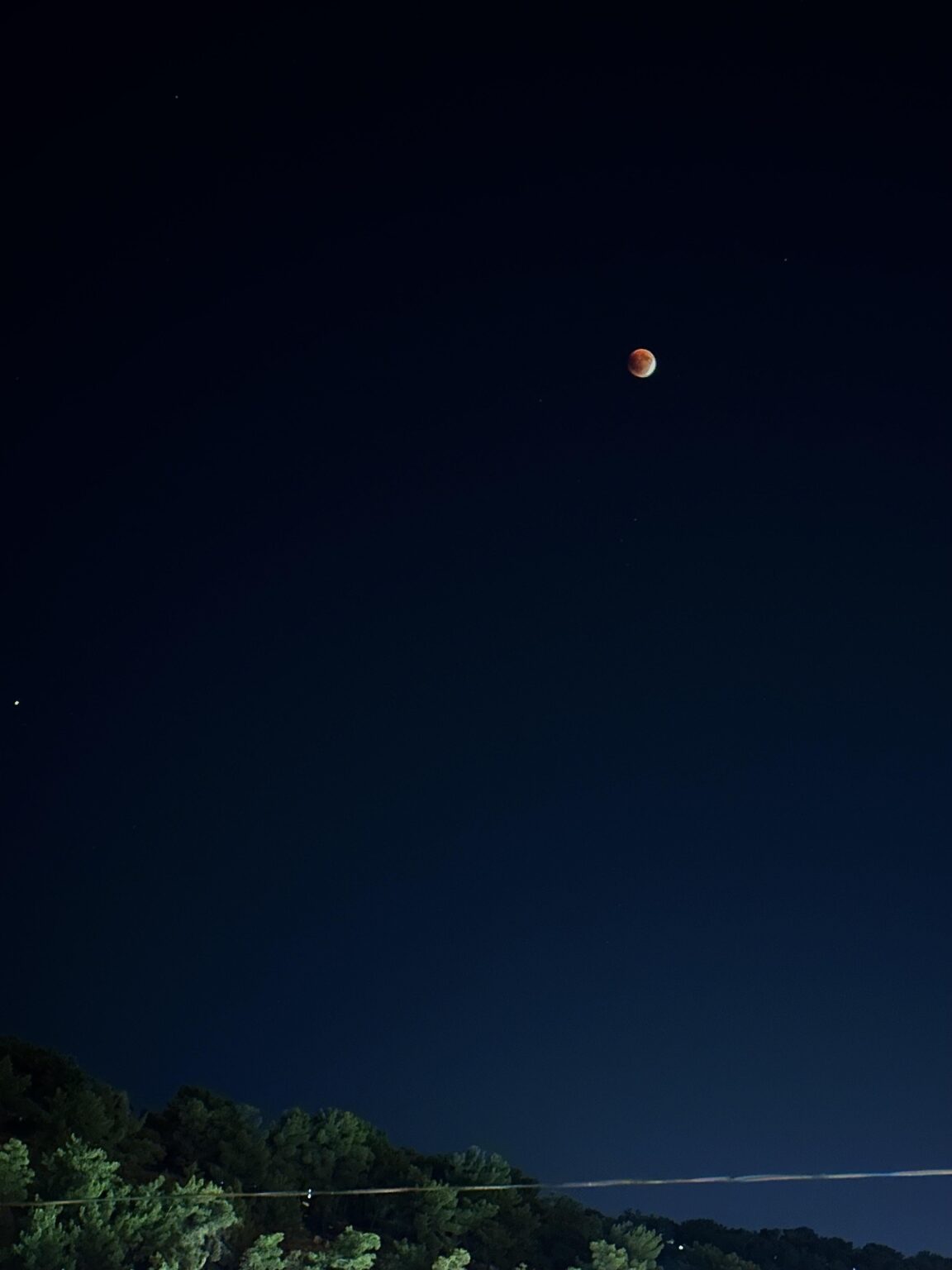 Red moon, Sep. 7th, on my birthday heh