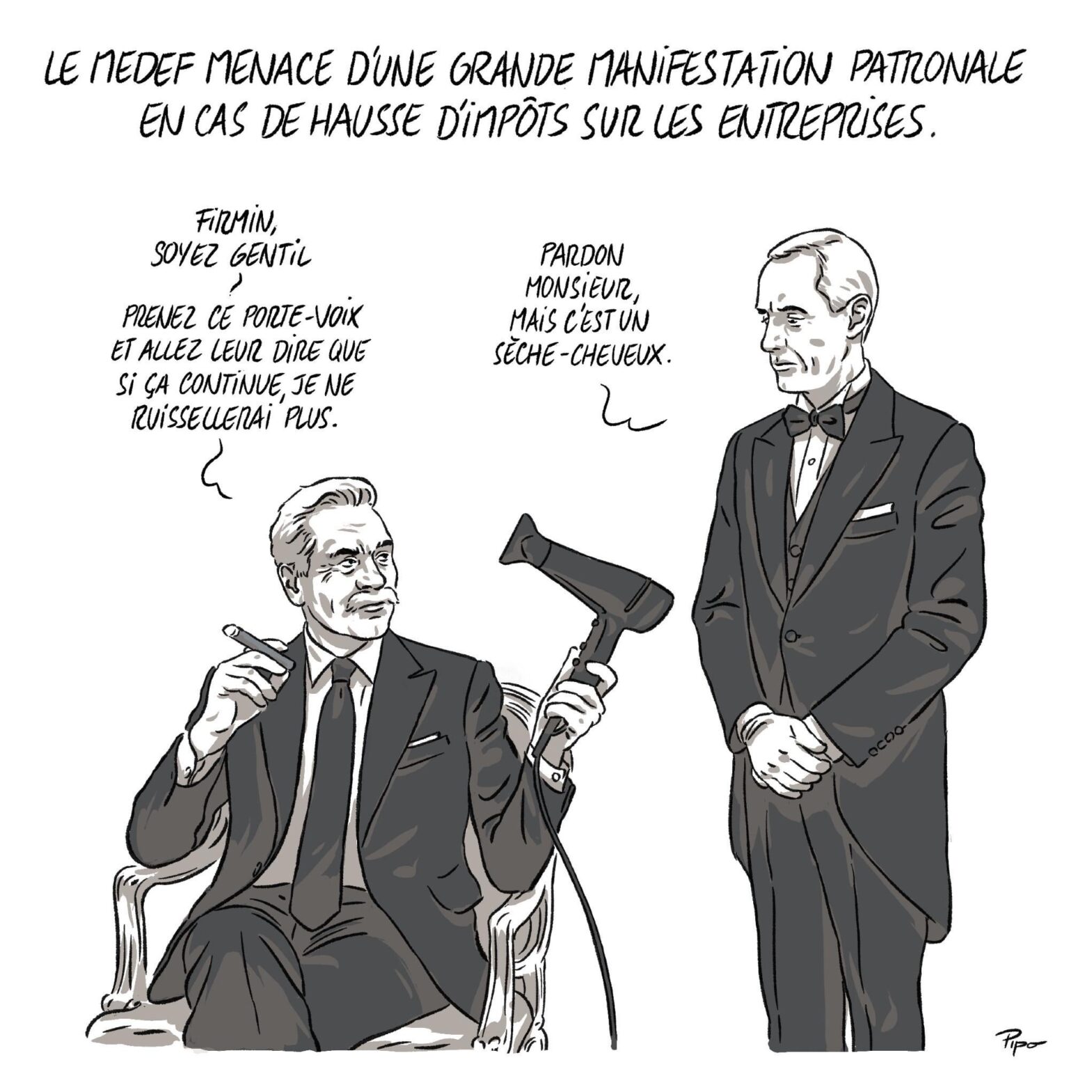 MEDEF threatens to a large employers' demonstration in the event of corporate tax increases (pipotache,@pipotache.bsky.social)