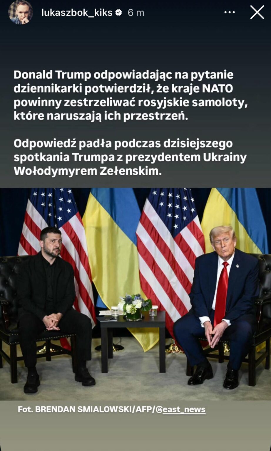 Donald Trump said that NATO should shoot down Russian planes that violate their space