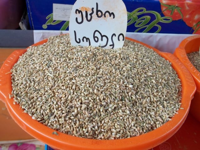 Blue fenugreek, known locally as "utskho suneli"