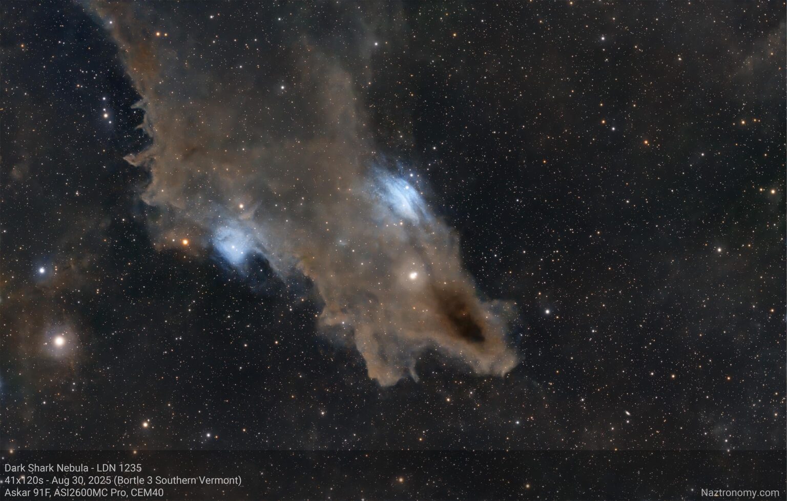 Had to travel to a darker location to capture The Shark of Cepheus