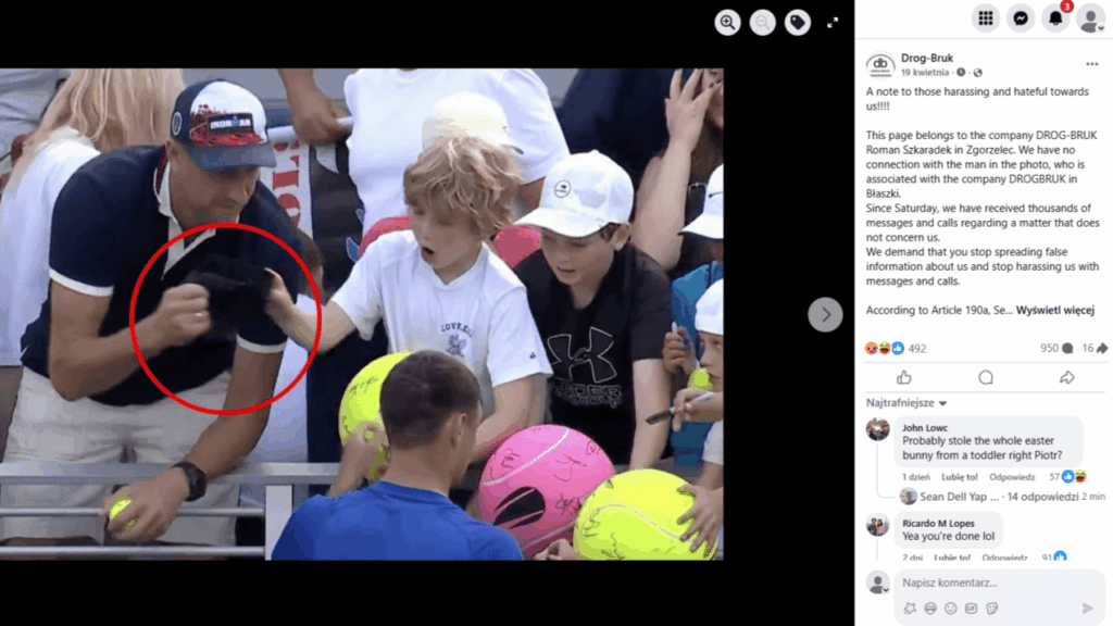 Innocent firm’s reputation trashed after CEO’s viral US Open hat grab