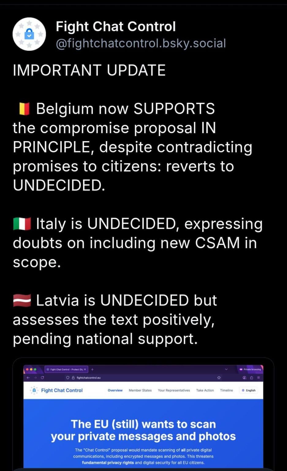 3 Countries change his mind regarding Chat Control 3 Countries change his mind regarding Chat Control