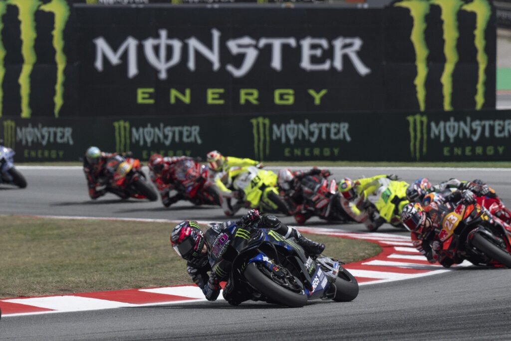 Quartararo Battles Tyre Wear in Barcelona to Finish Monster Energy Catalan GP Race in Fifth Place