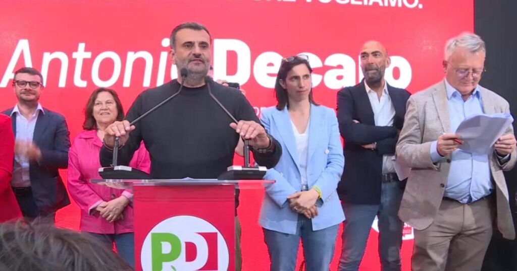 The Democratic Party launches Decaro in Puglia, step back from Emiliano