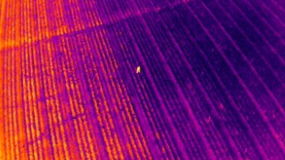 Police departments use thermal drone technology to search in cornfields station icon