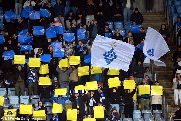 Dynamo Kyev were playing at the Arena Lublin in Poland rather than their usual home stadium in Ukraine