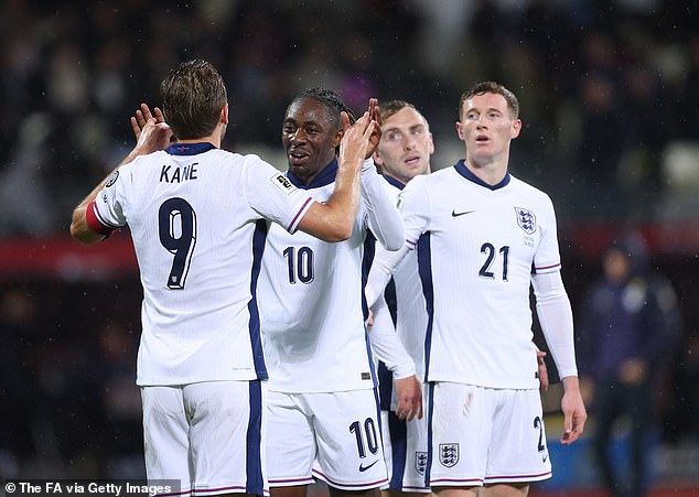 England secured their qualification for next summer's World Cup with a 5-0 win over Latvia