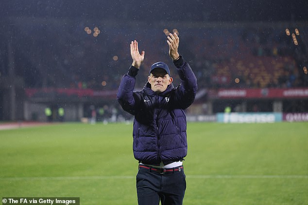 Thomas Tuchel was however the subject of chanting from England's supporters, which he responded to post-match