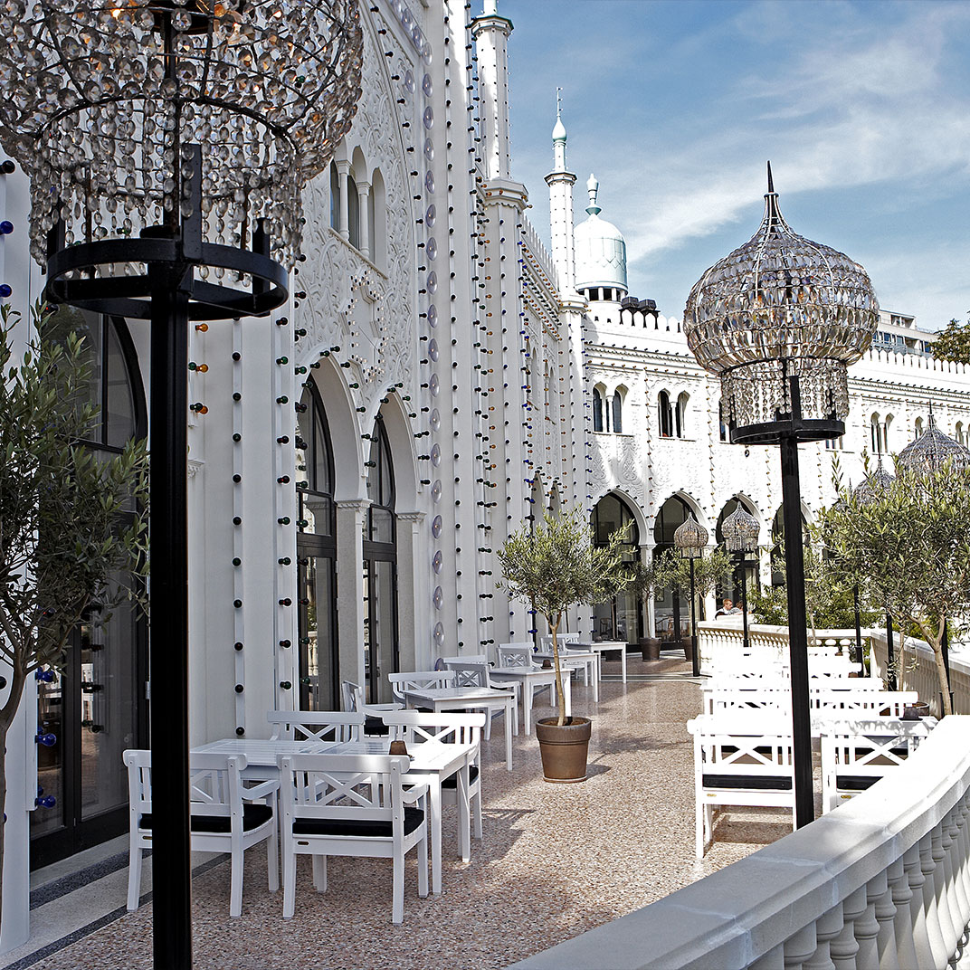 One Key is awarded to Nimb in Copenhagen, Denmark, set within a Moorish building and boasting direct access to Tivoli Gardens (© Nimb)