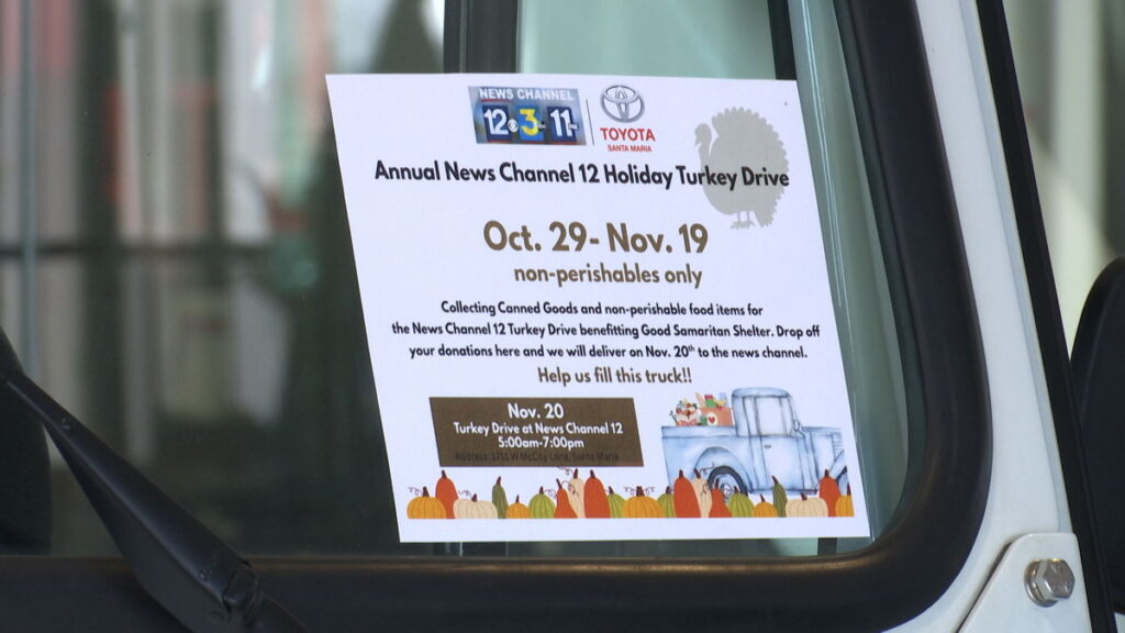 Turkey Drive: Santa Maria Car Dealerships Now Collecting Non-Perishable Food Donations