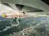 The Plane Climb required a lot of courage and perfect timing Domen Škofic hangs from the fuselage of a Blanik glider.