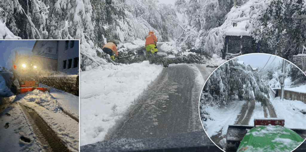 Traffic difficulties due to snow in some areas of Kosovo