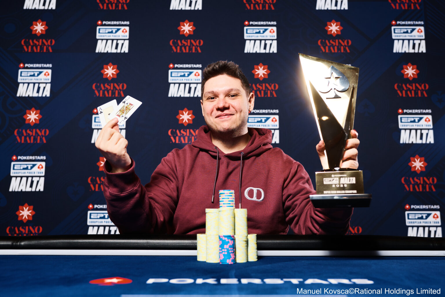 Alexandros Theologis Wins EPT Malta $100K Super High Roller