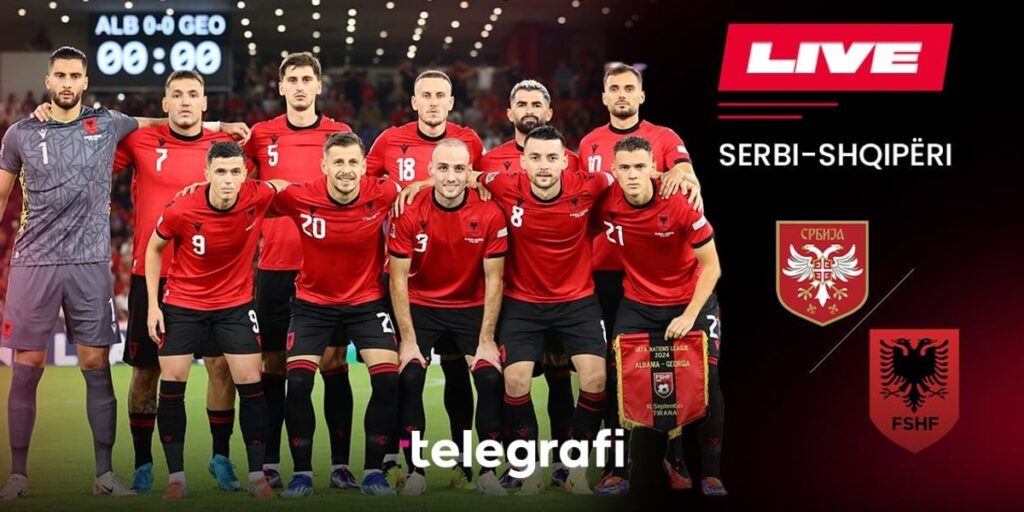 Except for one player from Kosovo in the starting lineup, the official Serbia – Albania lineups