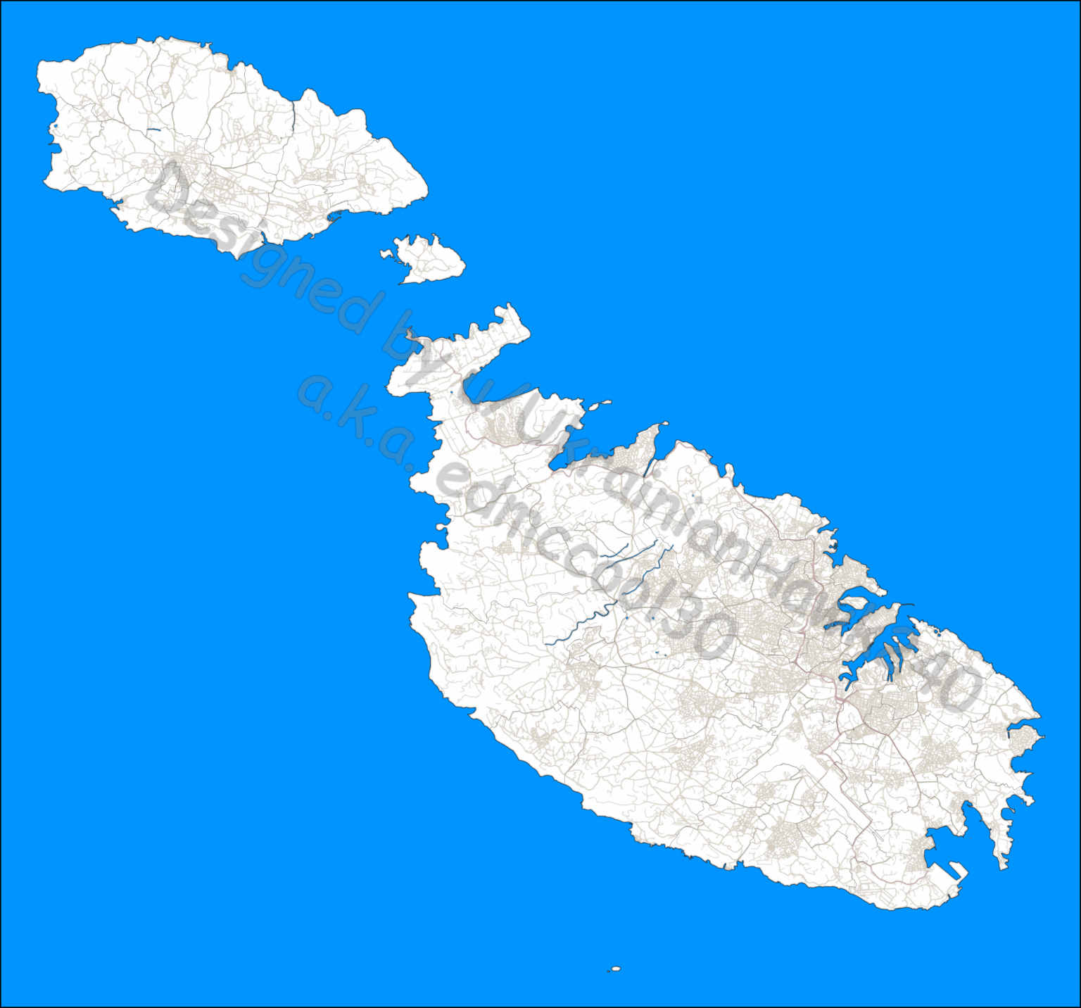 [7523x7013] Detailed Map of the Maltese Islands by u/UkrainianHawk240