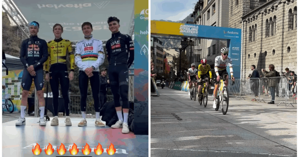 Pogacar, Vingegaard, Roglic and Del Toro battle it out, Mexican wins by a narrow margin
