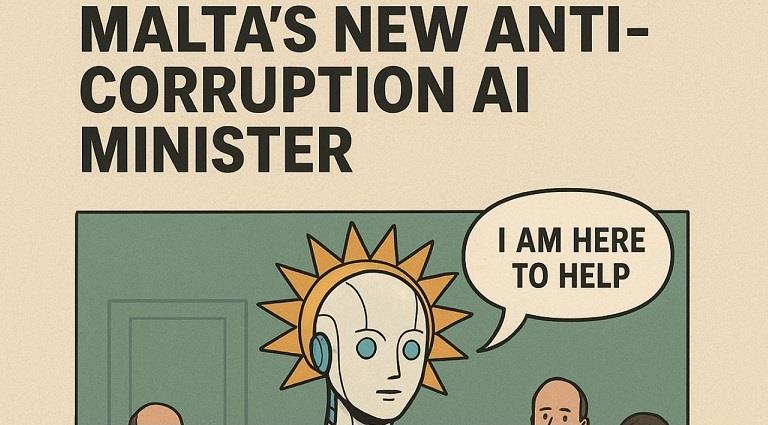 Malta’s new anti-corruption AI Minister: Meet Xemxija 3000