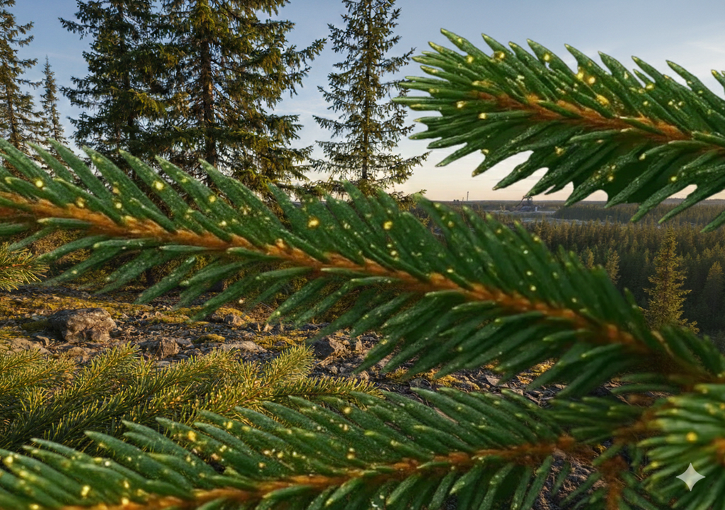 trees norway spruce gold nanoparticles microorganisms green mining