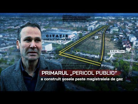 Mayor Negoiță built the roads over the gas mains. "One blast, nothing left!"