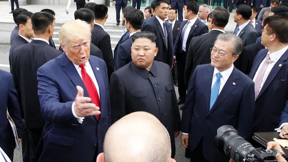 'In no rush' - Washington and Pyongyang blame each other for the impasse over nuclear talks, but Trump is hopeful for a breakthrough. Although his previous two meetings with the North Korean leader didn't yield any result, Trump said he was "in no rush" to defuse tensions on the Korean Peninsula.<span class="copyright">picture-alliance/Yonhapnews Agency</span>