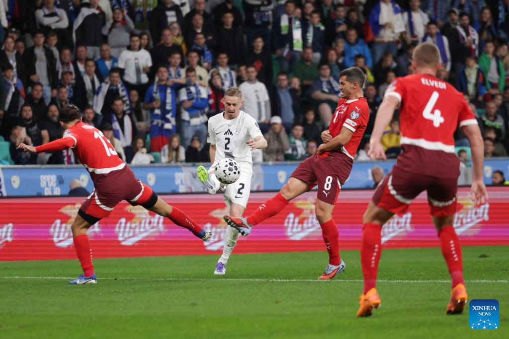 World Cup 2026 European Qualifiers Group B football match: Slovenia vs. Switzerland-Xinhua