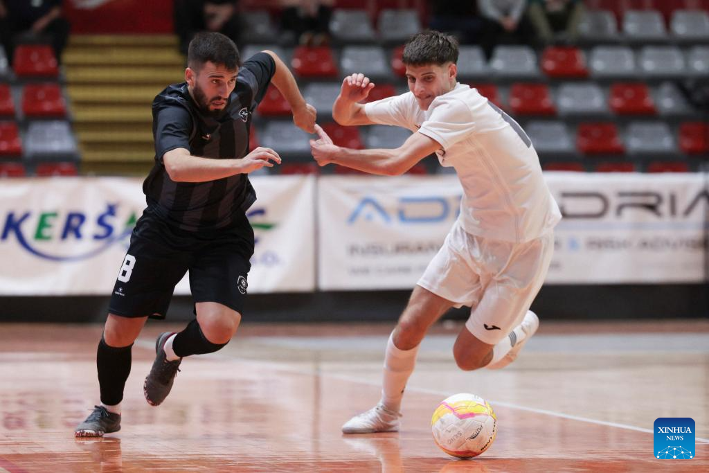 Vrhnika of Slovenia vs. Forca of North Macedonia-Xinhua
