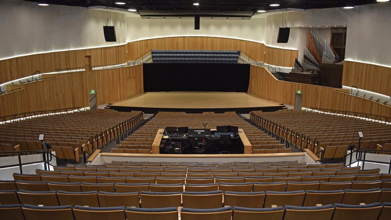 A concert hall.