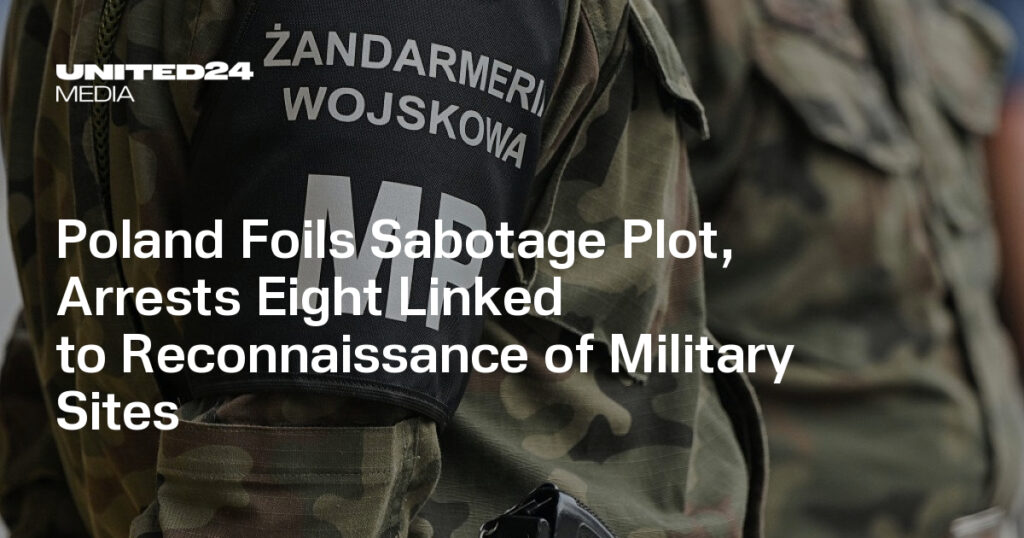Poland Foils Sabotage Plot, Arrests Eight Linked to Reconnaissance of Military Sites — UNITED24 Media Poland Foils Sabotage Plot, Arrests Eight Linked to Reconnaissance of Military Sites — UNITED24 Media