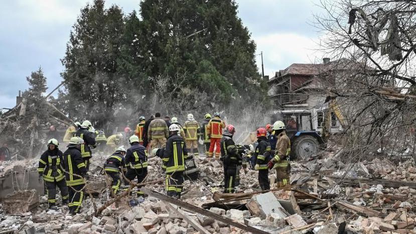 Five killed in large Russian missile and drone attack, Zelensky says BBC