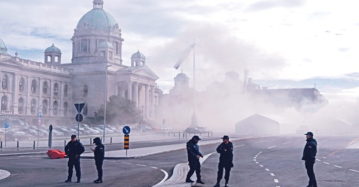 New Age | One injured after shooting outside Serbian parliament