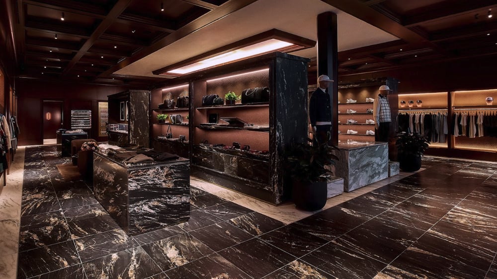 Inside in the new Kith Chicago store