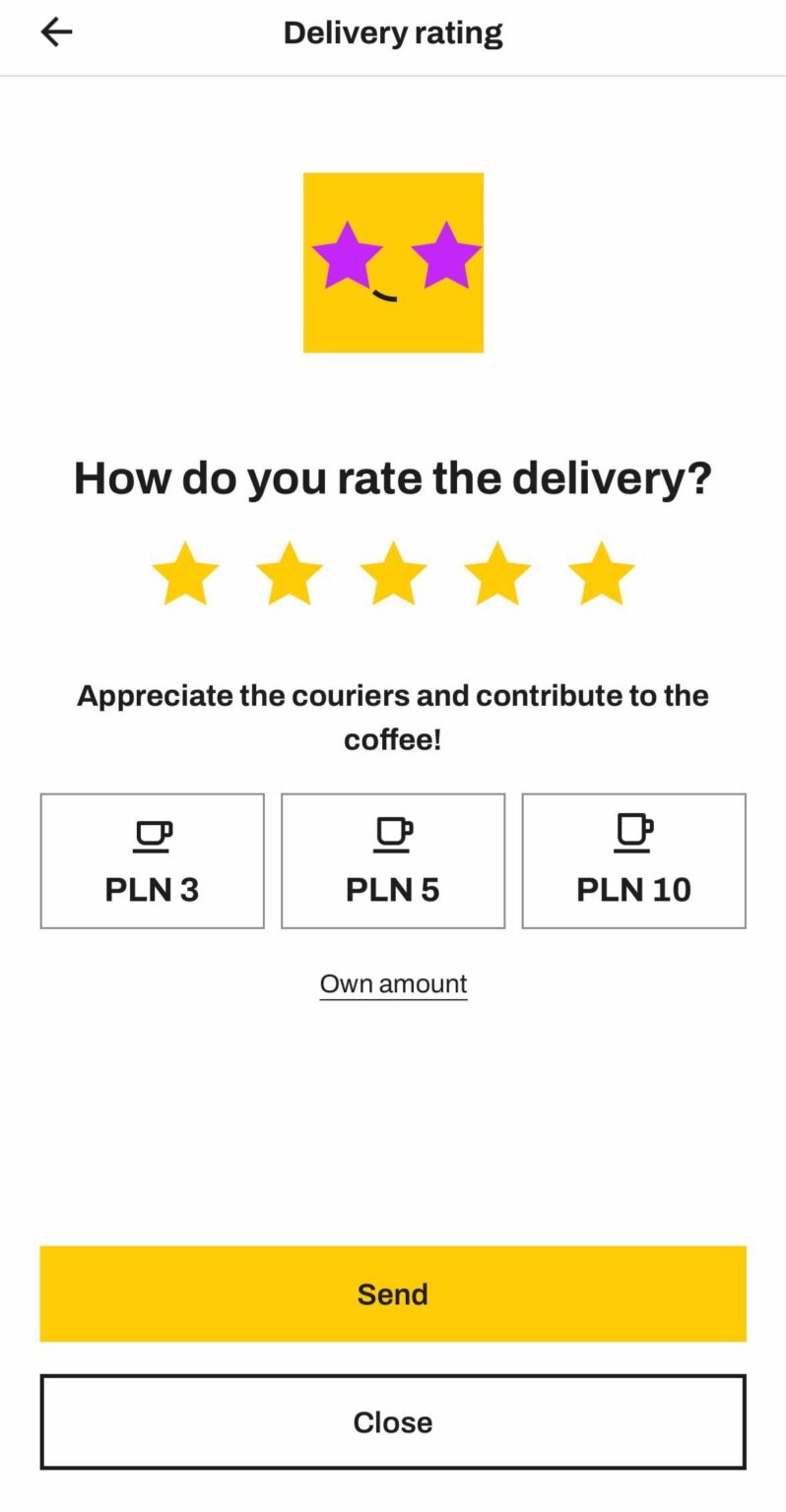 You can now tip the parcel locker