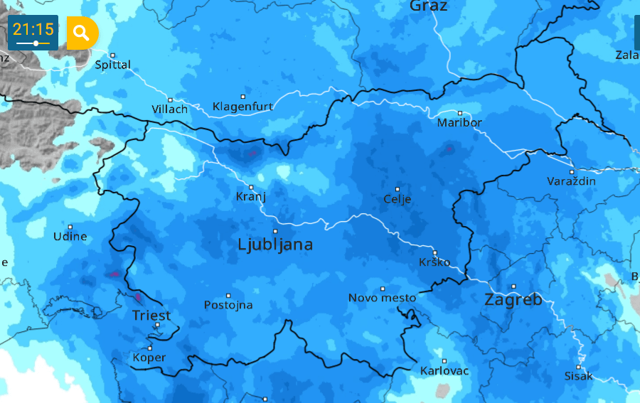 Slovenia completely under the rain :)