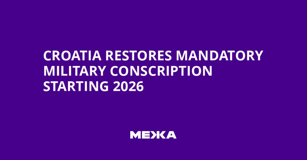 Croatia Restores Mandatory Military Conscription Starting 2026 | Ukraine news
