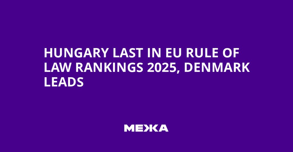 Hungary Last in EU Rule of Law Rankings 2025, Denmark Leads | Ukraine news