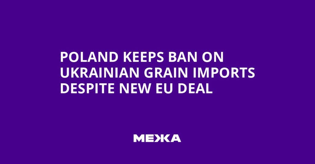 Poland Keeps Ban on Ukrainian Grain Imports Despite New EU Deal | Ukraine news