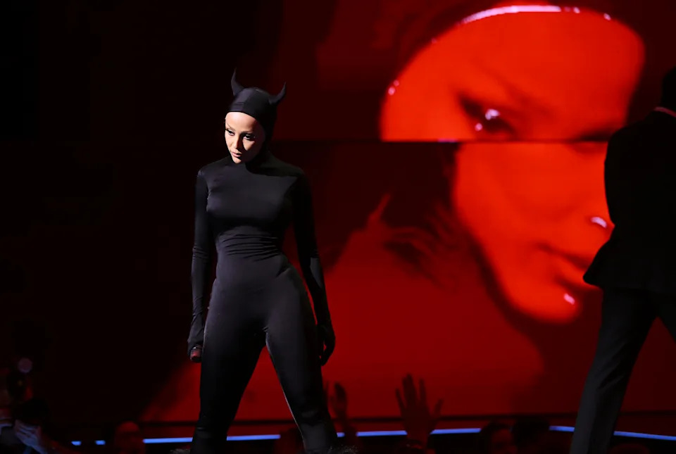 Doja Cat performs onstage during YouTube Brandcast 2023 at David Geffen Hall in New York City on May 17, 2023.