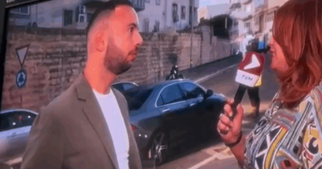Traffic accident caught live on air during Transport Malta interview