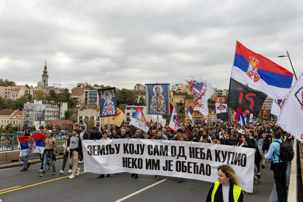 From the protest, Photo: REUTERS