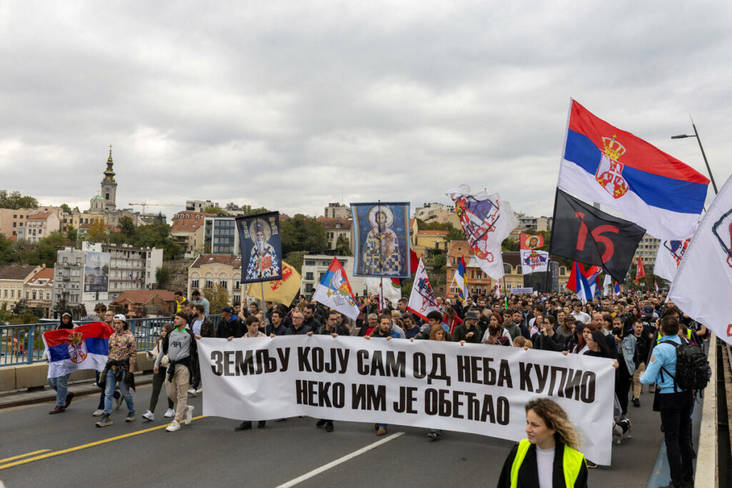 Students in blockade and citizens in Belgrade organized a rally in support of colleagues and the people of Kosovo