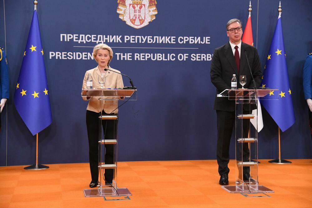 Von der Leyen and Vučić, Photo: BETAPHOTO