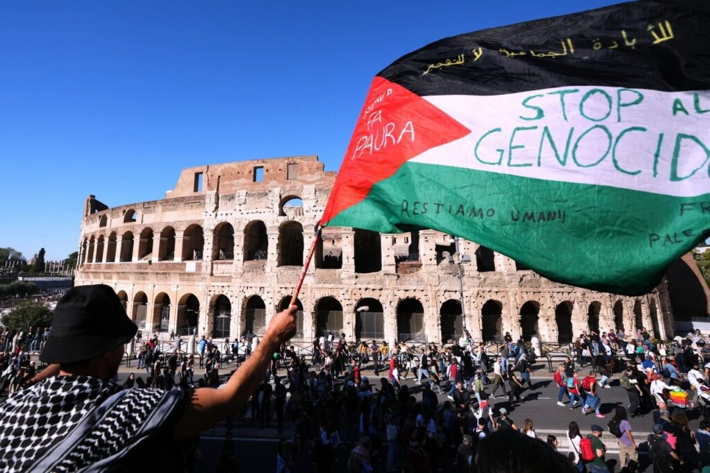 Massive protest hit Europe against Israel as Gaza truce holds