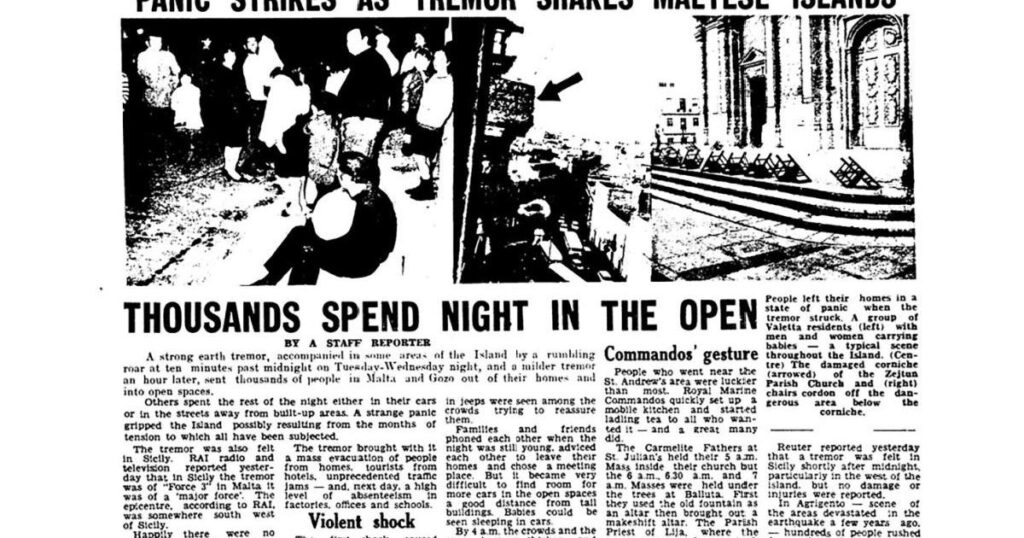 Researchers seek public accounts of 1972 Malta earthquake