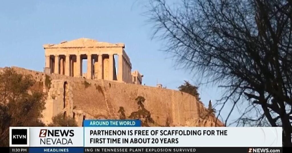Parthenon in Greece is free of scaffolding for first time in decades | Videos