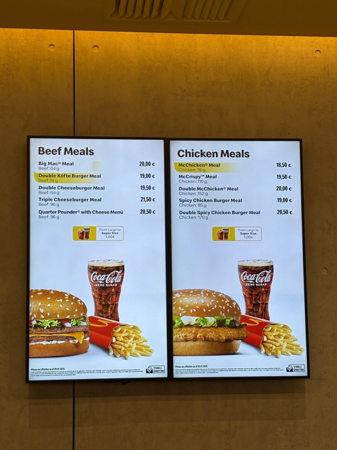You saw it here first folks! 23USD Big Mac meal at Istanbul airport