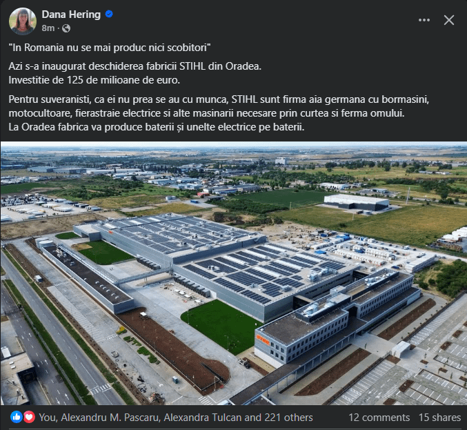 New factories opened in Romania