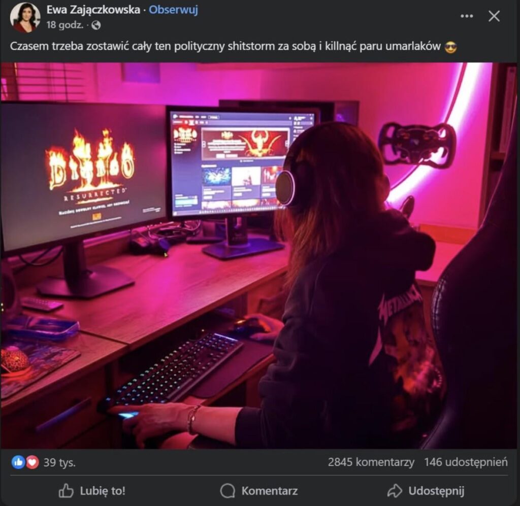 I don't recommend checking what's going on in the comments, but you can guess